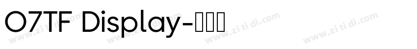 O7TF Display字体转换